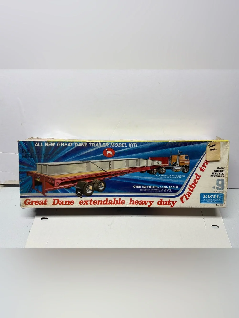 Vintage ERTL Great Dane Flatbed Trailer 1/25 Scale RARE 1974 Model Kit - SEALED